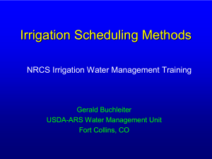 IrrigationSchedulingMethods