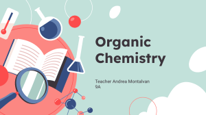 Introductio to Organic Chemistry 9th grade (alkanes and alkenes)