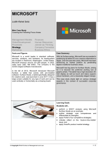Case Study Microsoft Surface Studio