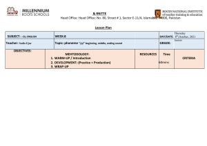 Juniors CLL ENG LP wk 8 Day 2