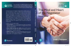 BOOK- The Mind and Heart of the Negotiator