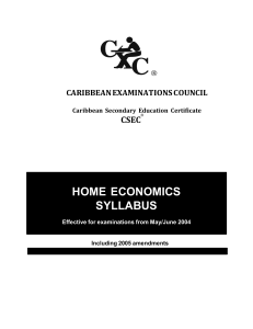 CSEC Home Ec
