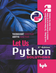 Let Us Python 5th Edition Solution