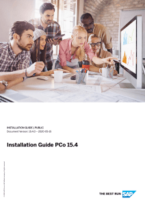 Installation Guide PCo 15.4©