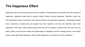 The Happiness Effect