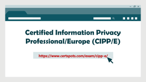 CIPP-E Certification Free Dumps Questions 2023