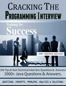 Cracking The Programming Interview 2000+ Java Que & Ans 500+ Tips