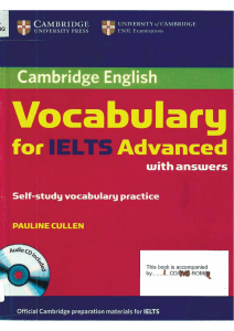 Cambridge Vocabulary for IELTS Advanced.