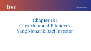 MOVING FORWARD Chapter 18  Cara Membuat Pitchdeck Yang Menarik Bagi Investor (1)