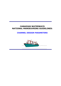 CANADIAN WATERWAYS  NATIONAL MANOEUVRING GUIDELINES: