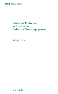 HealthCanada safety-code34 Industrial X-ray