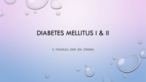 Diabetes Mellitus I & II (1)