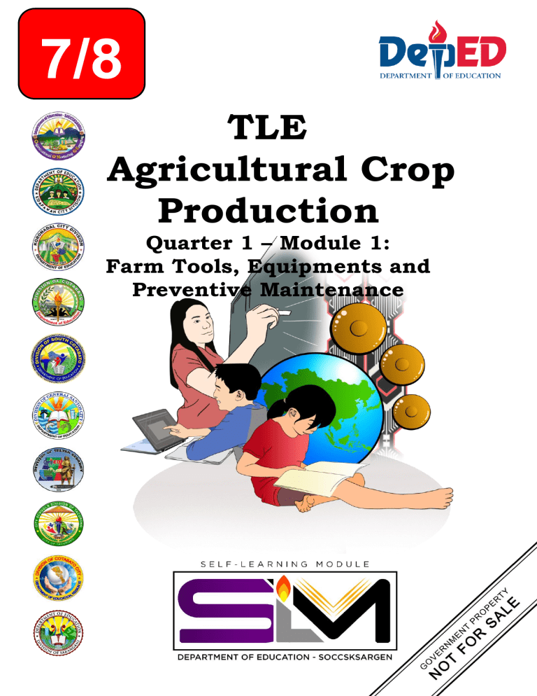 7 8. TLE Agricultural Crop Production Quarter 1 Module 1 Farm Tools ...