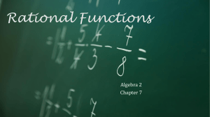 Algebra 2 07 Rational Functions 2