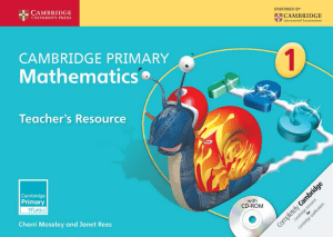 Cambridge Primary Mathematics Teacher's Resource Book with CD-ROM 1 public