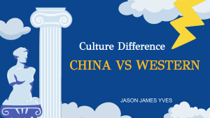 Chinese-Western cultural differences