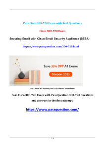 CCNP Security 300-720 SESA Practice Exam 2023