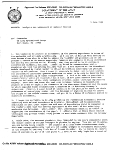 CIA Report on Vibrations and Frequency
