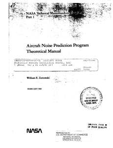Aircraft noise prediction program theoretical manual part 1