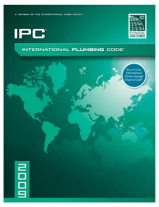 International Code Council - 2009 International Plumbing Code  Softcover Version-ICC (distributed by Cengage Learning) (2009)