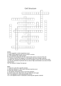 Cell-Structure-Crossword
