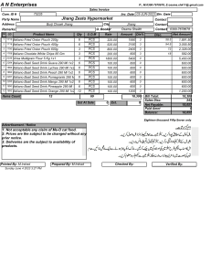 sale invoice Zysto