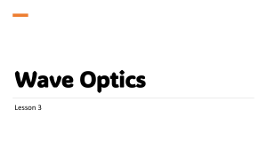 Wave Optics