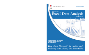 Excel Data Analysis Your visual blueprin