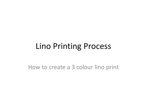 Lino Printing Process