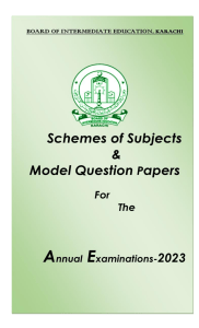 Scheme & Model Papers 2023