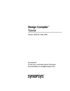 design compiler tutorial