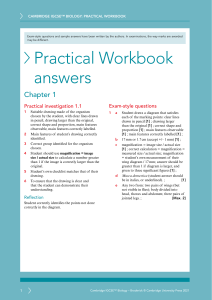 igcse biology practical workbook answers answers