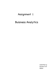 Business Analytics Assignment1