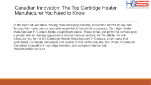 Canadian Innovation: The Top Cartridge Heater Manufacturer You Need to Know