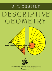 Chahly - Descriptive Geometry - The Higher School Publishing House - 1968