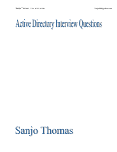 Active Directory interview Questions-1