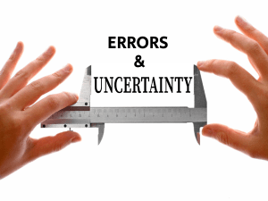 ERRORS AND UNCERTAINTIES 