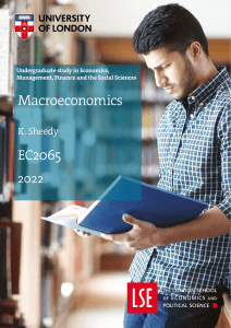 Macroeconomics Course Book - University of London EC2065