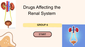 drugs affecting renal system