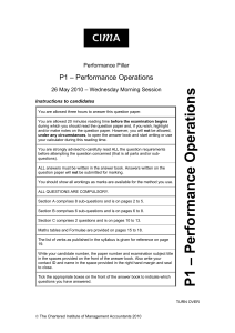 CIMA P&S II