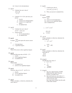 decimal operations