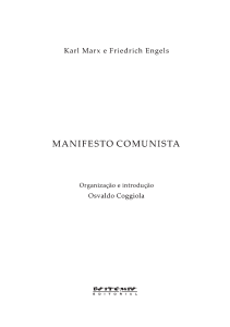 O Manifesto comunista - Marx Engels O manifesto comunista p 37-69
