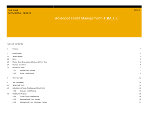 credit management final