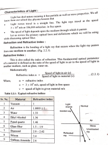 Light Refraction & Refractive Index: Physics Textbook Page