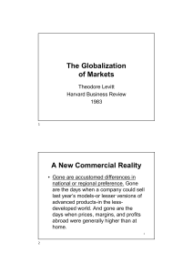 Globalization of Markets: Levitt's Theory & Microsoft Case