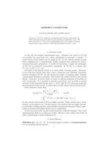 HILBERT’S CONJECTURE