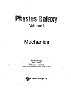 Physics Mechanics