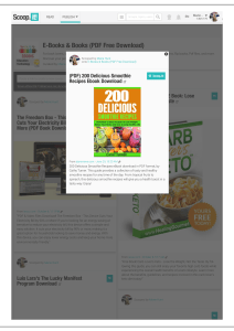 200 Delicious Smoothie Recipes PDF E-Book
