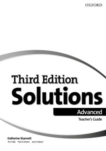 Solutions Advanced 3ed Teacher 39 s Book