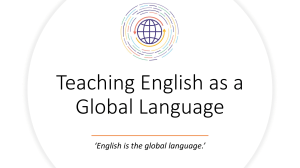 1.2. Teaching English as a World Language